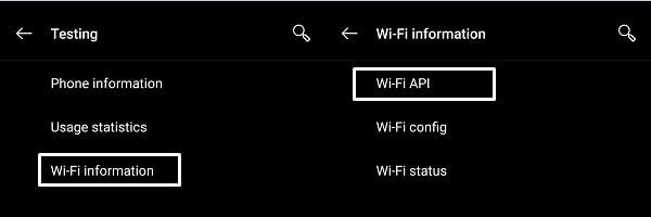 WiFi API