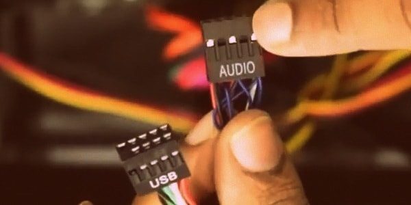 front audio connector not working