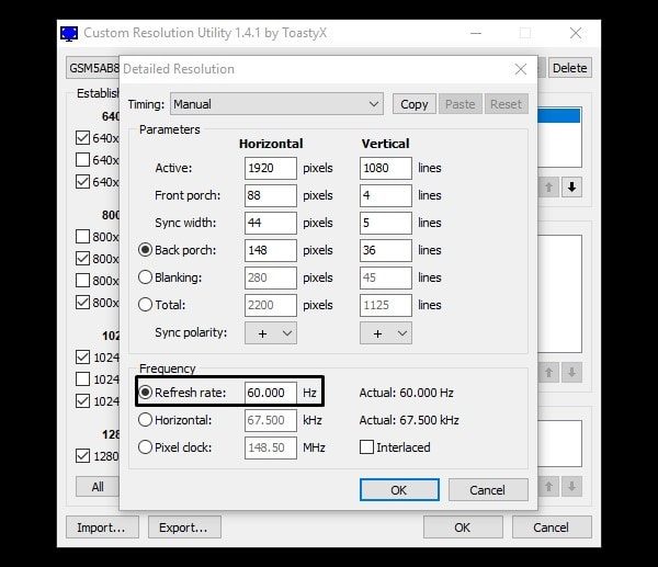 Overclock Monitor using CRU