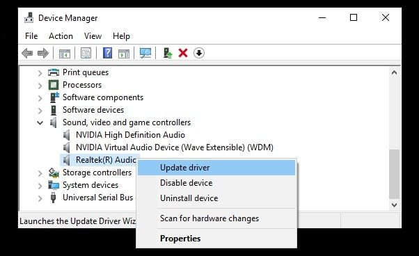 Update Audio Drivers