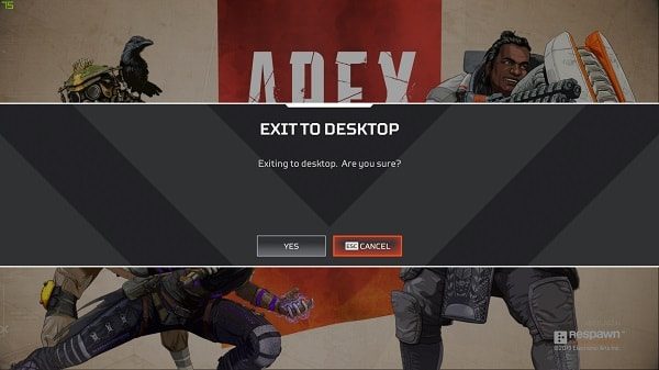 Press Esc Key in Apex Legends