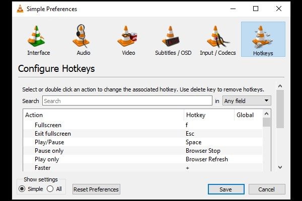 Configure Hotkeys