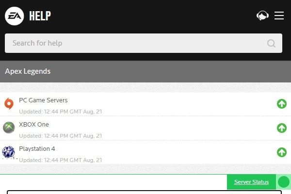 Apex Legends Server Status