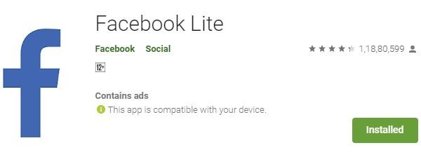 Facebook Lite App