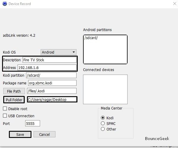 Device Record - adbLink