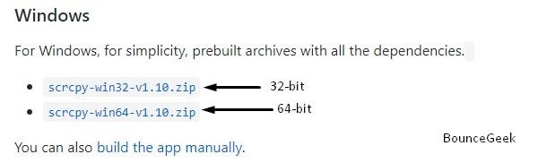 Download Scrcpy for Windows