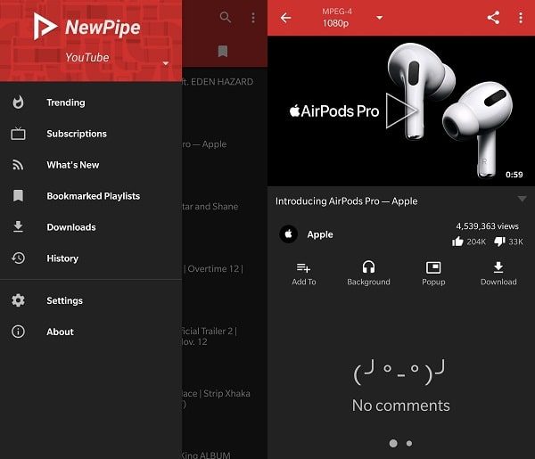 NewPipe App