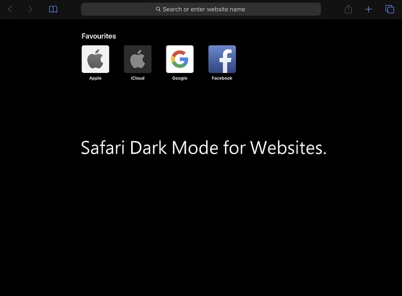 Safari Dark Mode for Websites