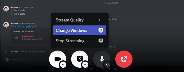 Change Windows on Discord