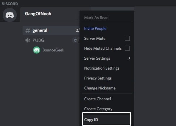 Copy Discord Server ID