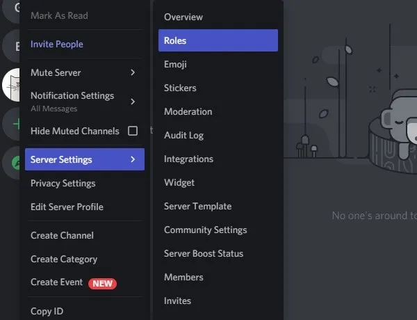 Discord Server Settings - Assign Roles