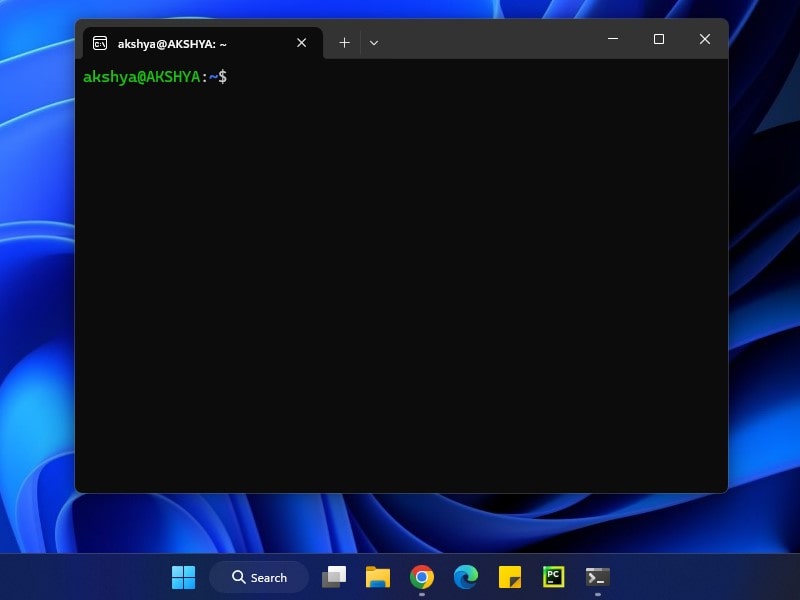 Enable Linux Bash Shell on Windows 11