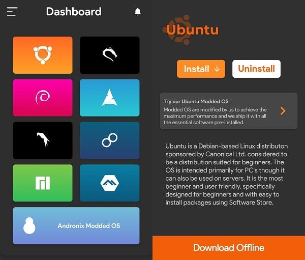 Install Linux Distro Ubuntu on Android
