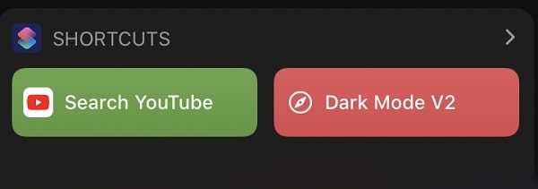 Open YouTube Shortcut from home screen