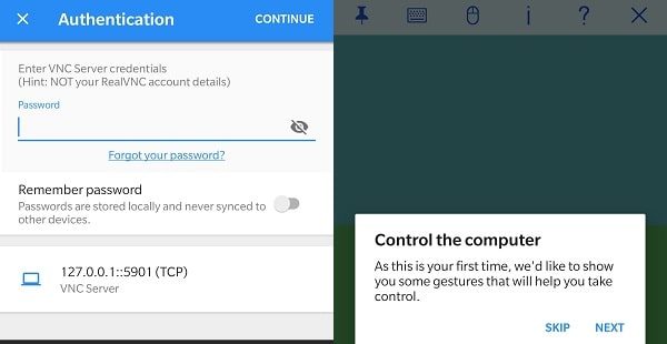 VNC Server Authentication - Install Linux Distros on Android
