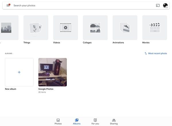 Google Photos Albums - Photos App