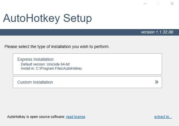 AutoHotkey Setup