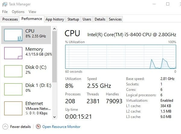 Check CPU Core Count
