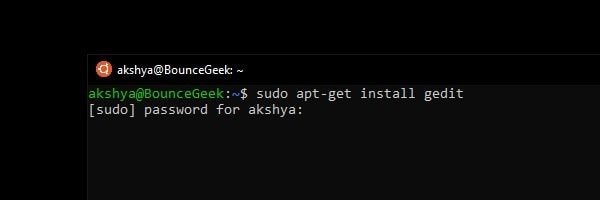 Gedit Linux App Install Command