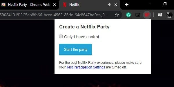 Start the Netflix Party