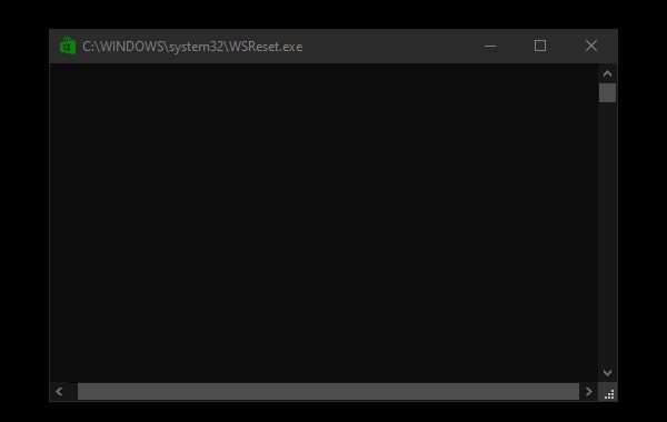 WSReset.exe - Fix Microsoft Store Slow Download