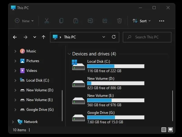Add Google Drive to File Explorer Windows 11