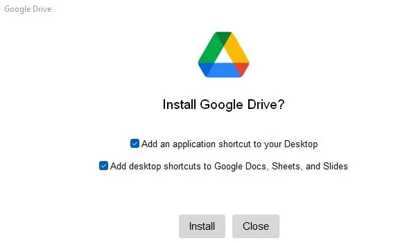 Install Google Drive App on Windows 11