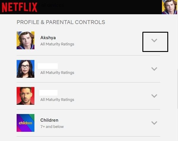 Profile & Parental Controls