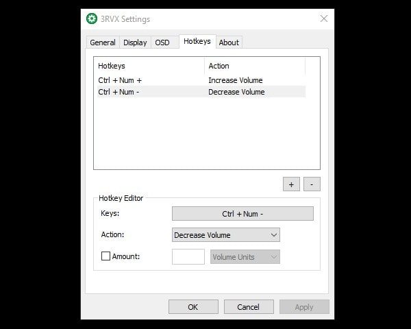 Set Hotkeys for Volume Control