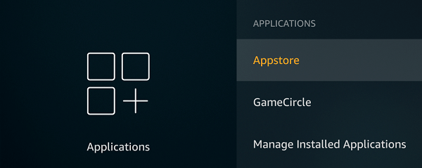 Appstore settings firestick