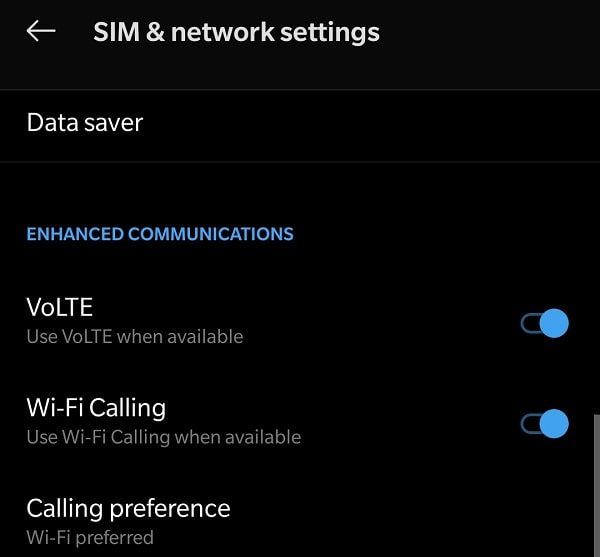 Enable WiFi Calling in OnePlus Smartphones