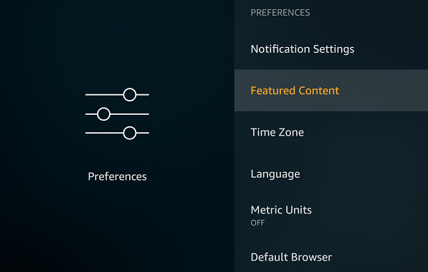 Featured Content Fire TV Stick