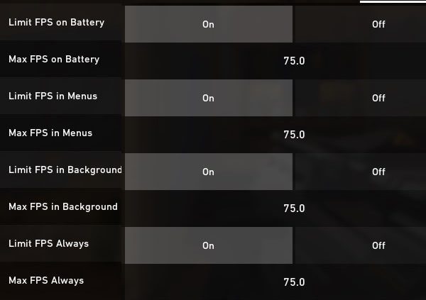 Lower FPS - Limit FPS Valorant