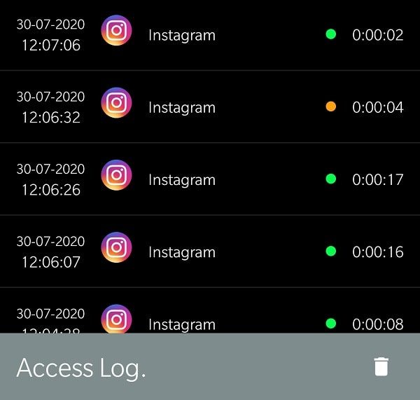 Access Dots Logs