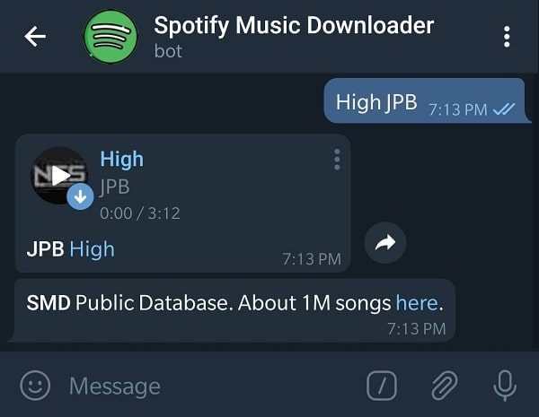Download Song by name - Telegram Spotify Bot