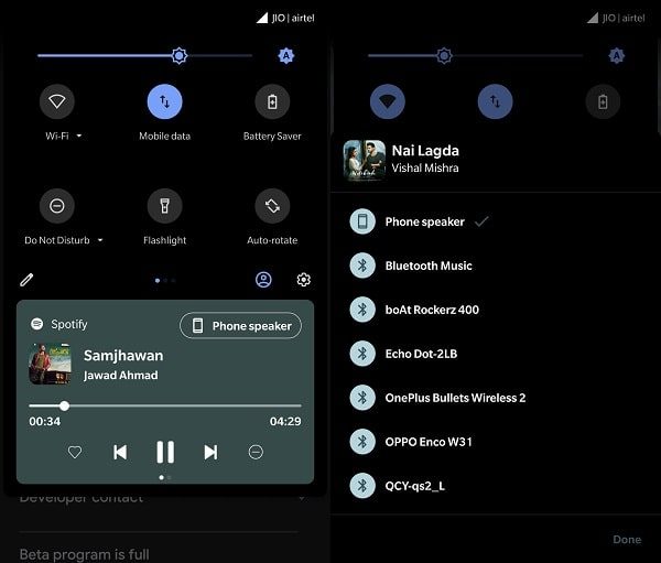 Android 11’s Media Control UI