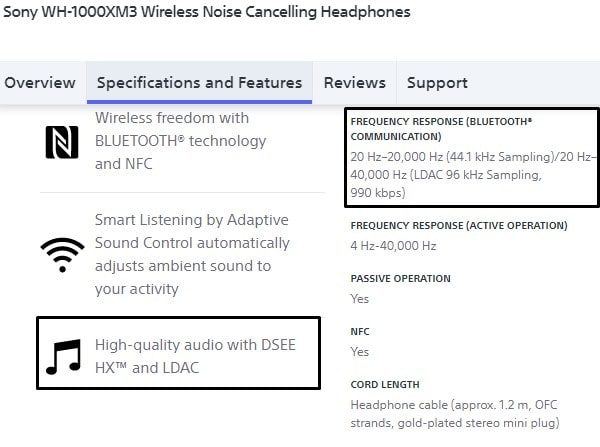 Sony ldac bluetooth clearance