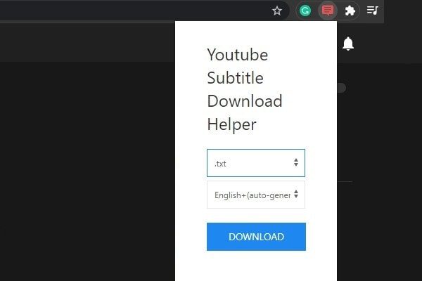 Youtube Subtitle Download Helper - Download YouTube Video Transcript