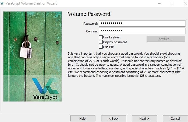 put a password on a flash drive