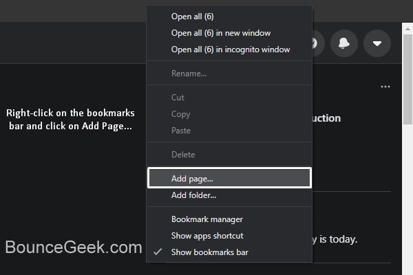 Create Bookmarklets in Chrome