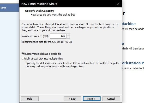 Store Virtual Disk as a single file - macOS Big Sur Beta