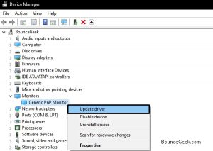 Fix Generic PnP Monitor Issue in Windows 10/11 [Solved] - BounceGeek