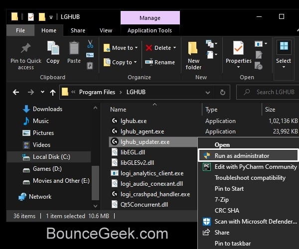 lghub installer lghub installer
