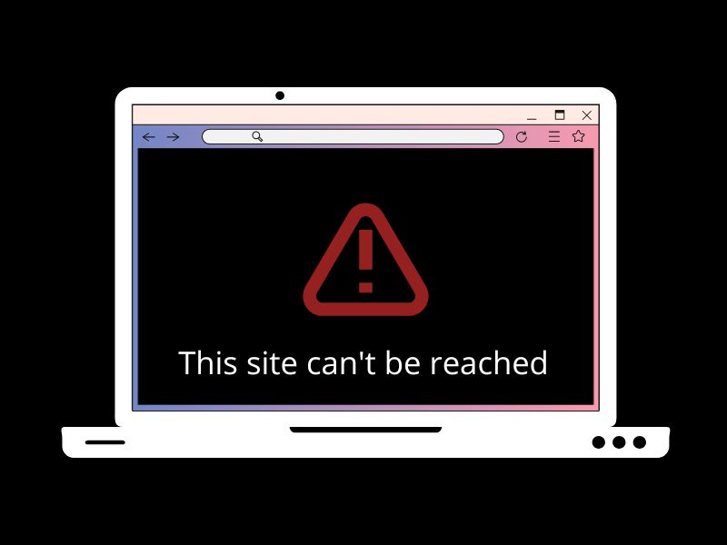 This site can't be reached