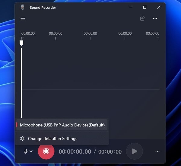 Windows 11 Sound Recorder App