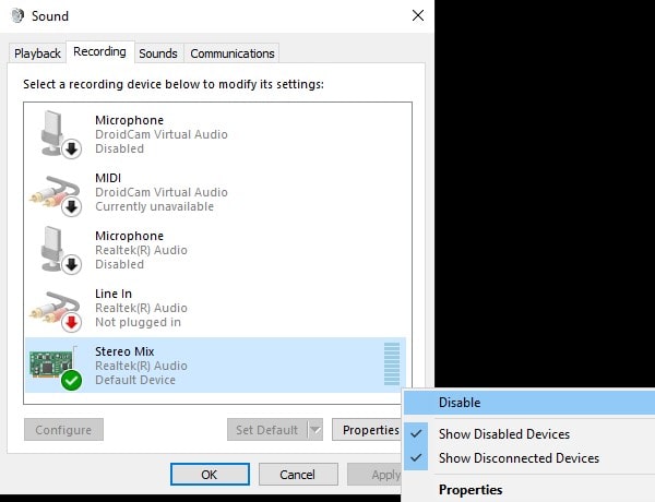 Disable Stereo MIx - Discord is picking up Game Audio