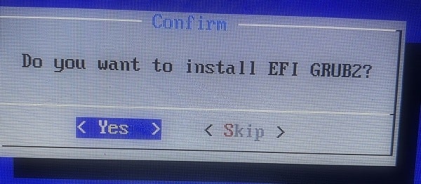 Install EFI GRUB2 for LineageOS