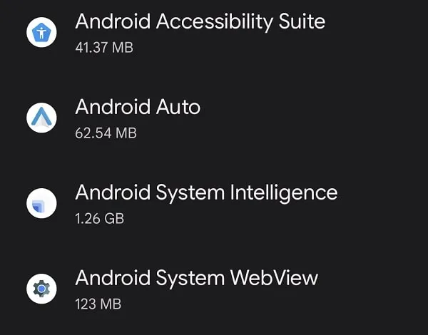 Android System Apps