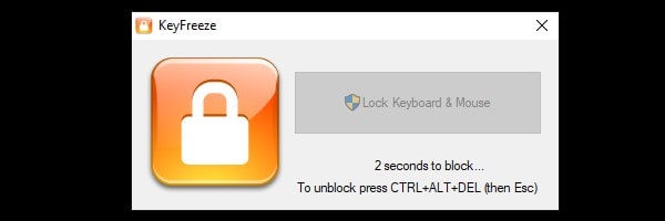 Press Keyboard Shortcut to Unblock Keyboard