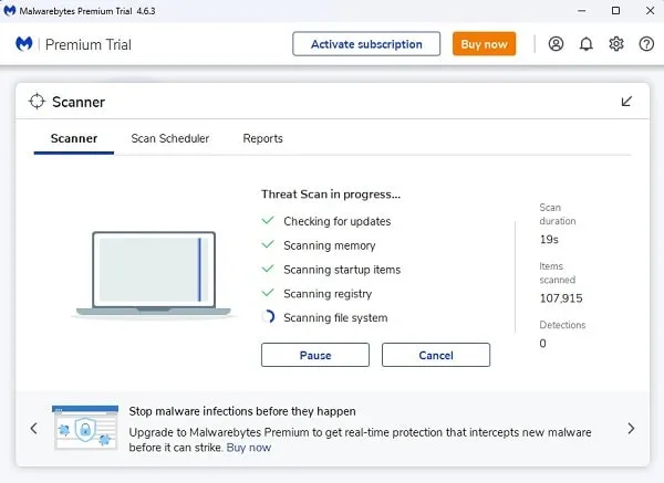 Install Malwarebytes to Fix Elara App